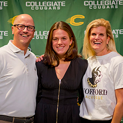 Three people smiling. Link to Life Stage Gift Planner Ages 45-65 Situations.